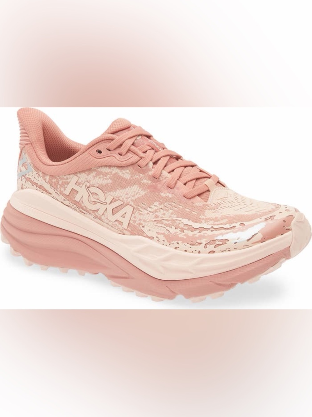 Hoka Stinson ATR 7 Trail Running Shoe Rose Latte Blossom 8.5
